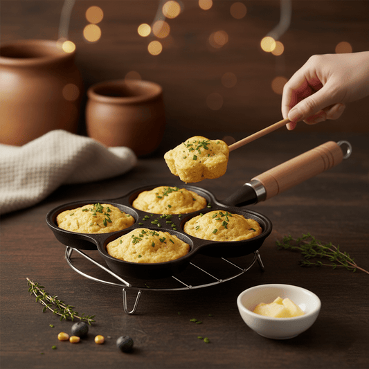 Multi-Cup Cast Iron Pancake Cooking Pan(18cm)