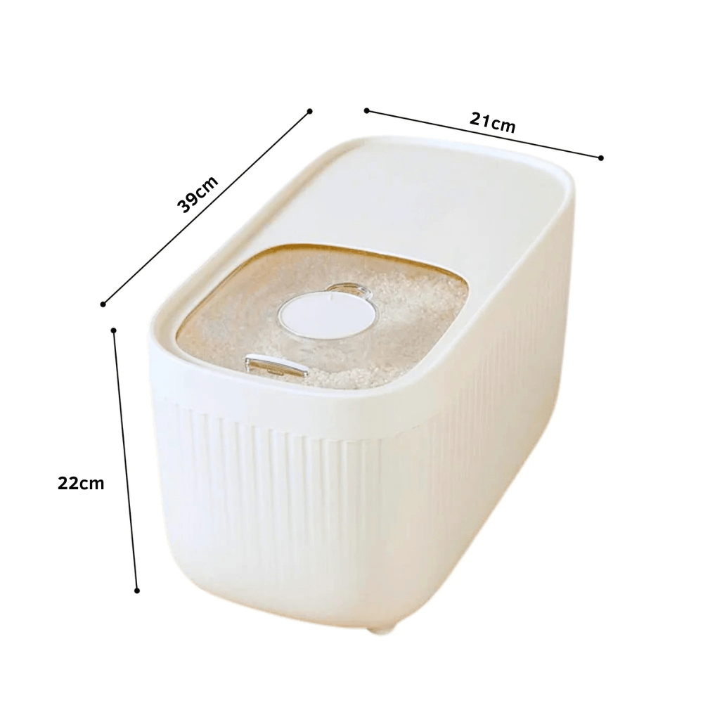 10KG Airtight Large Capacity Rice Storage Container (Pack of 1)